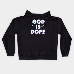 GOD IS DOP , Christian Jesus Faith Believer , optical illusion Kids Hoodie